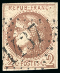 Stamp of France » Emission de Bordeaux 1870 1870, Émission de Bordeaux Y&T n°40Ac 2 centimes