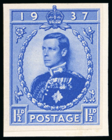 Stamp of Great Britain » King Edward VIII 1936 (Sept. 7) 1 1/2d. set of four Coronations essays (design type C) 