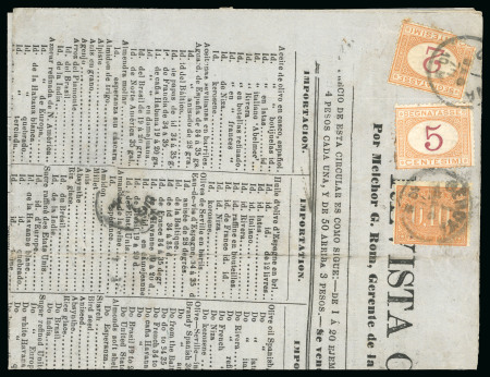 Stamp of Argentina The only newspaper known from Argentina bearing a mixed franking of the 2nd and 3rd Italian postage-due issues.
