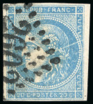 Stamp of France » Emission de Bordeaux 1870 1870, Lot de 7 exemplaires oblitérés Émission de