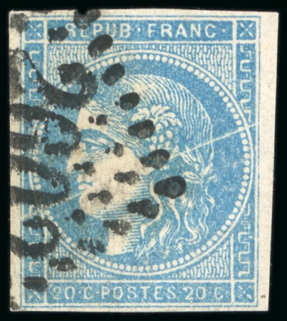 Stamp of France » Emission de Bordeaux 1870 1870, Lot de 7 exemplaires oblitérés Émission de