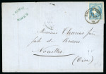 Stamp of France » Emission de Bordeaux 1870 1870, Lettre pour Noailles (Oise) Émission de Bordeaux