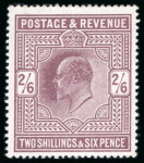 Stamp of Great Britain » King Edward VII » 1911-13 Somerset House Issues 1911-13 Somerset House 2s6d dull reddish purple mint n.h.