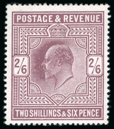Stamp of Great Britain » King Edward VII » 1911-13 Somerset House Issues 1911-13 Somerset House 2s6d dull reddish purple mint n.h.