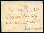 Stamp of Italy » Missions, Post Offices and Postal History Abroad » Crete 1911-13 Group of ten items including registered cover with rare La Canea-Italy mixed franking
