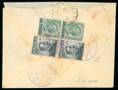Stamp of Italy » Missions, Post Offices and Postal History Abroad » Crete 1911-13 Group of ten items including registered cover with rare La Canea-Italy mixed franking