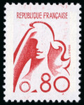 Stamp of France » Émissions à partir de 1900 1975, Non émis de la Marianne de Béquet 80 centimes