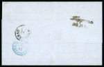 Stamp of German States » Brunswick 1860 (July 29) Cover to Silesia franked with a Braunschweig 3sgr black on rose tied