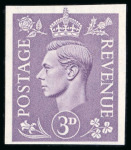 Stamp of Great Britain » King George VI 1941-41 1/2d to 3d Definitives (pale colours) set of six imperforate imprimaturs, mint n.h.