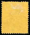 Stamp of Great Britain » 1855-1900 Surface Printed » 1883-84 Lilac & Green Issue 1884 3d. Imperf. colour trial in purple on yellow,