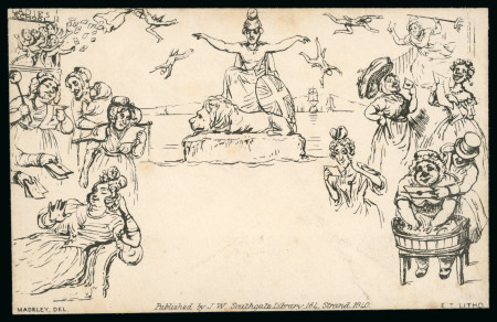 Stamp of Great Britain » 1840 Mulreadys & Caricatures 1840 Southgate No. 2 Political Caricature envelope unused