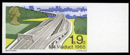 Stamp of Great Britain » Queen Elizabeth II 1968 British Bridges set of four imperforate imprimaturs from the right of the sheet