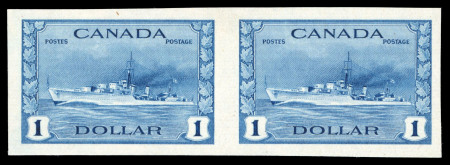 Stamp of Canada 1942-48 War Effort set of 14 to $1 in imperforate pairs,