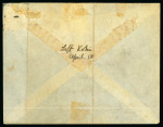 Stamp of Uganda 1898 (Apr 18) Envelope from Koki with manuscript "Left Koki April 18" despatch, with 1896 4a uncancelled in combination with B.E.A. 1896-1901 2 1/2a