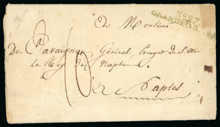 Stamp of France N°27 Grande Armée (vert), Lettre imprimée 1ère