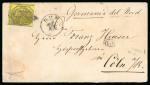 Stamp of Italian States » Papal States 1870, busta del 4 marzo da Roma per Colonia (Germania), recante un 40 c.