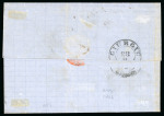 Stamp of Romania » 1868-70 Prince Carol I - New Currency 1872 (Sept 27) Cover to Giurgio franked with a 10b ultramarine, 15 covers known with this stamp, rare manuscript