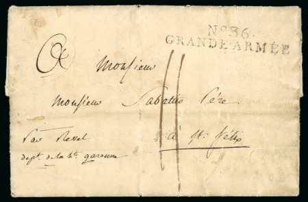 Stamp of France 1808, N°36 Grande Armée, Lettre datée du 6 février