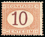 Stamp of Italy » Italy and Areas Collections and Lots 1861-1966 Segnatasse : Bella collezione ben montata in 94 pagine d’album,