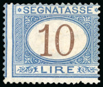 Stamp of Italy » Italy and Areas Collections and Lots 1861-1966 Segnatasse : Bella collezione ben montata in 94 pagine d’album,