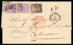 Stamp of Italy » Regno d'Italia 1874, lettera del 5 luglio da Firenze a Città del Messico, affrancata per la tariffa semplice