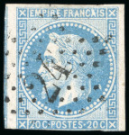 Stamp of France » Empire Lauré 1863-1870 1868, Y&T n°29Be Empire Lauré 20 centimes bleu non