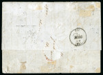 Stamp of France » Empire 1853-1862 1854, Lettre de Paris pour Pau affranchissement Empire