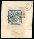 Stamp of Romania » United Principalities 1862-1864 1861-64 Small lot of four items with the M3 type Franco postmark, including the rarest of them all "Franco Michaileni" 