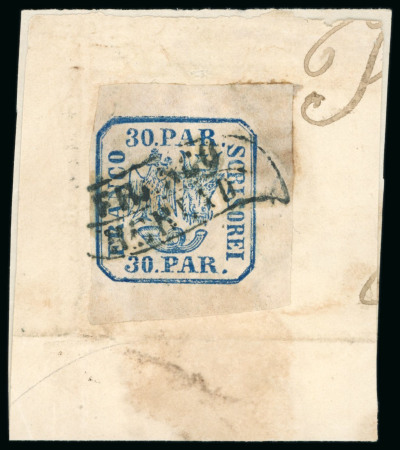 Stamp of Romania » United Principalities 1862-1864 1861-64 Small lot of four items with the M3 type Franco postmark, including the rarest of them all "Franco Michaileni" 