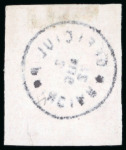 Stamp of Romania » King Carol 1871 - "With Beard" Imperforate 1871-73 Selection of 15 classic Romanian stamps struck with different, rare, D type "degetar" postmark cds, 