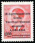Stamp of Italy » Italy and Areas Collections and Lots 1941 Occupazione di Lubiana : Collezione composta da Francobolli nuovi, 