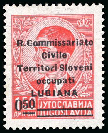 Stamp of Italy » Italy and Areas Collections and Lots 1941 Occupazione di Lubiana : Collezione composta da Francobolli nuovi, 