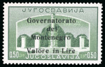 Stamp of Italy » Italian Occupations WWII » Montenegro 1942, Governorate, overprint black (Sass. 24/27), series