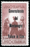 Stamp of Italy » Italian Occupations WWII » Montenegro 1942, Governorate, overprint black (Sass. 24/27), series