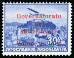 Stamp of Italy » Italy and Areas Collections and Lots 1941 Occupazione del Montenegro: collezione avanzata montata su 16 pagine d’album, 