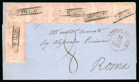 Stamp of Italian States » Naples 1860, lettera del 22 aprile da Città Sant'Angelo,
