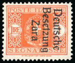 Stamp of Italy » Italy and Areas Collections and Lots 1943 Zara (occupazione tedesca), Interessante collezione piuttosto avanzata montata su 8 specifiche