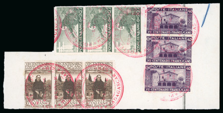 Stamp of Italy » Regno d'Italia 1926, San Francesco, serie completa di sei valori in