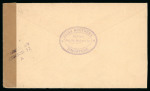 Stamp of Malaysia » Straits Settlements 1941 Air Mail cover sentto Los Angeles, USA, franked with $1 and 50c  with patriotic label 