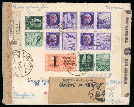 Stamp of Italy » Italy and Areas Collections and Lots Regno e R.S.I.: 1942-44, lotto composto da 20 lettere