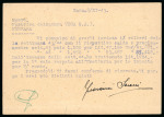 Stamp of Italy » Foreign Occupations of Italian Territories or Under Italian Sovereignty » German Occupation of Zara 1943 30c stationery card showing the first overprint and cancelled at Trieste