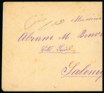 Stamp of Greece » Turkish Post Offices 1900 Turkey - Greece Cover sent to Salonicco franked to the reverse with a 20pa lilac tied by blue bilingual "Volos" cds,