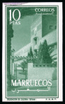 Stamp of Spain » Spanish Morocco 1956 10c to 10p imperf. set of 8, mint n.h.