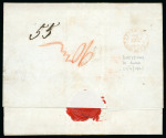Stamp of Austria » Lombardy Venetia 1843 (Sep 15) Incoming entire from Germany to Rome, with Berlin despatch and very fine strike of the scarce "Transito per l'Austria" hs