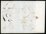 Stamp of Chile » Postal History 1810ca Cover front sent to Chiloé, from Callao, Peru, addressed to Don Antonio Alvarez Jimenez, Political Military
