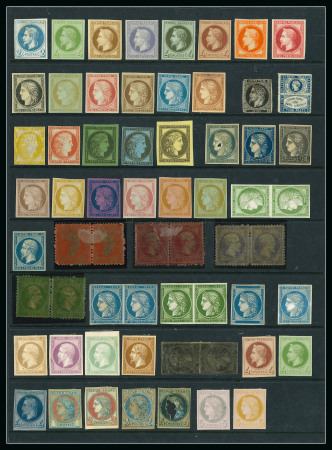 Stamp of France » Collections 1849-1900, Collection à l'ancienne avec plus de 470