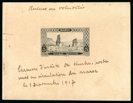 Stamp of Colonies françaises » Maroc 1917-1955, Ensemble de 40 épreuves d'artiste, 16 épreuves