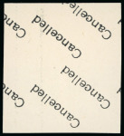 Stamp of Egypt » 1922-1936 King Fouad I Definitives 1936-37 King Fouad Postes Issue 1m to 20m set of seven Royal imperforate pairs with cancelled on reverse