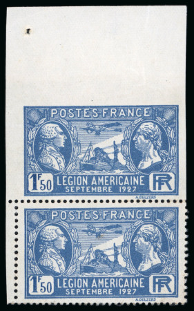 Stamp of France » Émissions à partir de 1900 1927, Y&T n°245c, Légion Américaine, le Spirit of