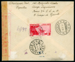 Stamp of Spain » Spain Civil War 1938 Censored cover from the Russian participates in the International Brigades "132 Brigada Misctov"